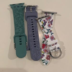 Brand new/never worn 40mm Apple Watch bands - 2 from Amazon, 1 Kate spade floral